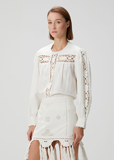 Valmira White Lace Shirt