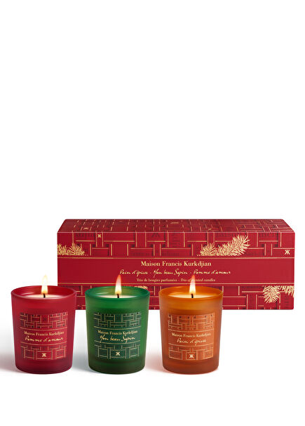 Trio Of Scented Candles 3x75 gr