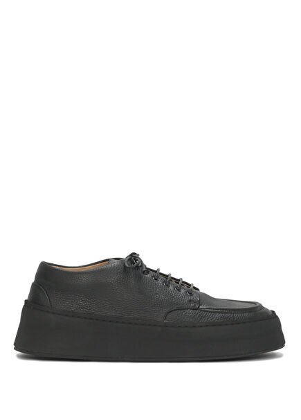 Black Men's Leather Sneakers