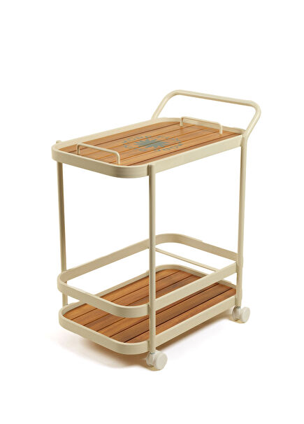 Como Ecru Aluminum Trolley