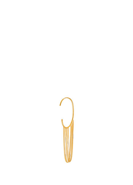 Currents Ear Cuff Short Women's Silver Earrings