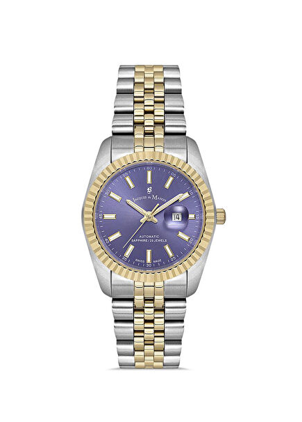 JWL04119 Sellita SW100 25 Jewels Swiss Made Gümüş Altın Çelik Kadın Kol Saati