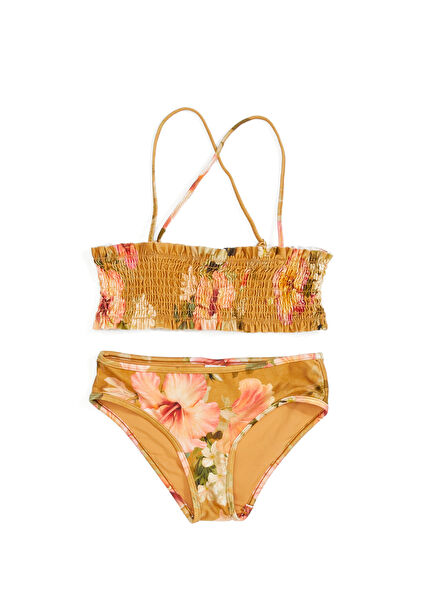 Mahon Beige Girls Bikini Set