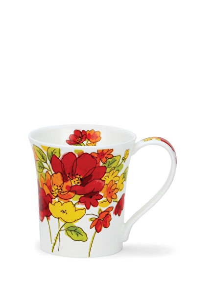 Floral Patterned Porcelain Mug