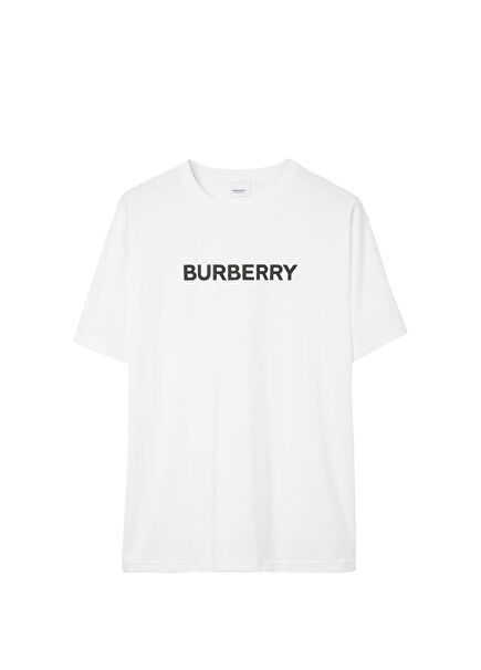 Logo Cotton White Men's T-Shirt