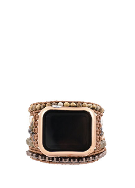 Mocha Wrap 38/41 mm Apple Watch Uyumlu Kadın Akıllı Saat Kordon