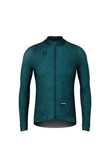 Hyder Nordıc Petrol Yeşili Uzun Kollu Erkek Bisiklet Forması