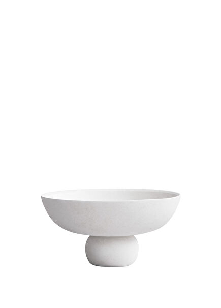 Baburu Mini Beyaz Seramik Dekoratif Kase