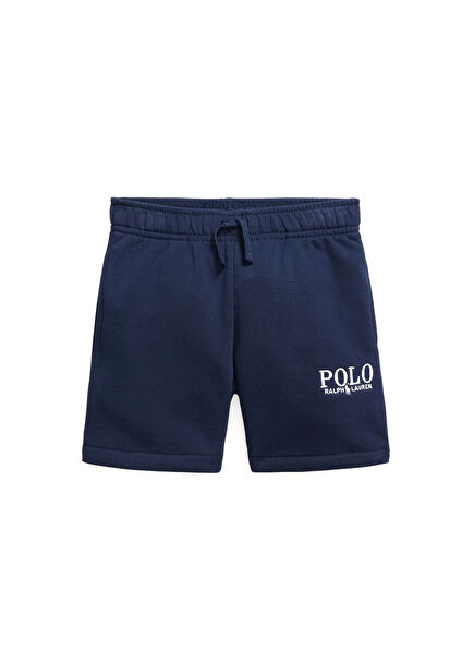 Navy blue unisex kids shorts