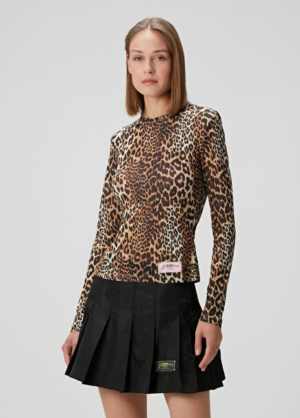 Leopard Print Long Sleeve T-Shirt