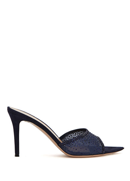 Rania Navy Micro Stone Women's Slippers