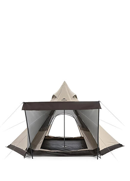 Ranch Teepee Bej 5 Kişilik Lüks Kamp Çadırı