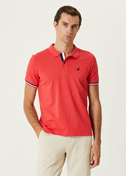 Comfort Fit Pomegranate Flower Polo T-shirt