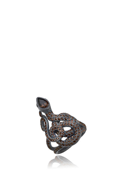 Brown Sergent Women's Silver Ring