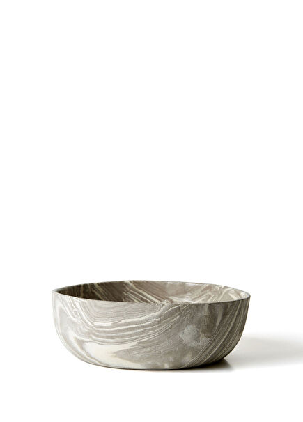 Marble XL Handmade Stoneware Salad Bowl