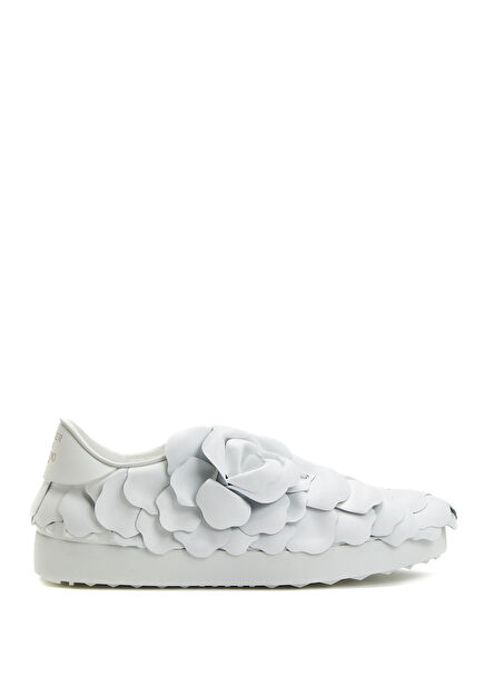 Beyaz Kadın Deri Sneaker