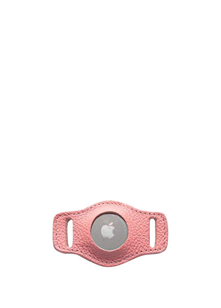 Pink Leather Cat & Dog Airtag Cover