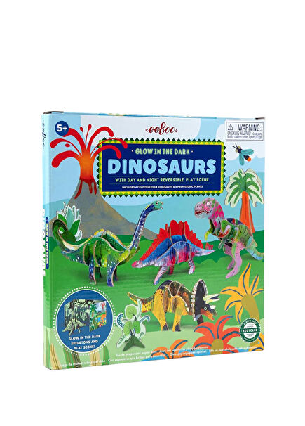 Dino 3D Glow in the Dark Building Playset