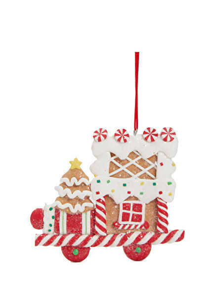 Gingerbread Araba Formlu Yılbaşı Süsü