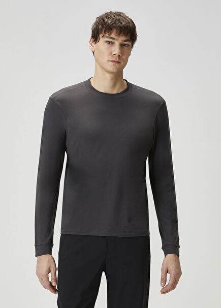 Zeroed In Gri Uzun Kollu T-shirt