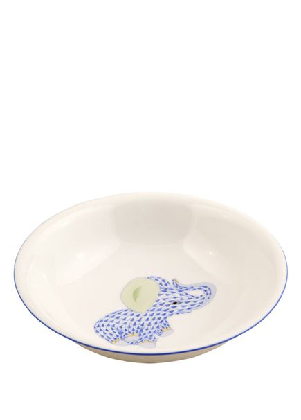 Children Set Blue Patterned Porcelain Kids Bowl 17.5 cm