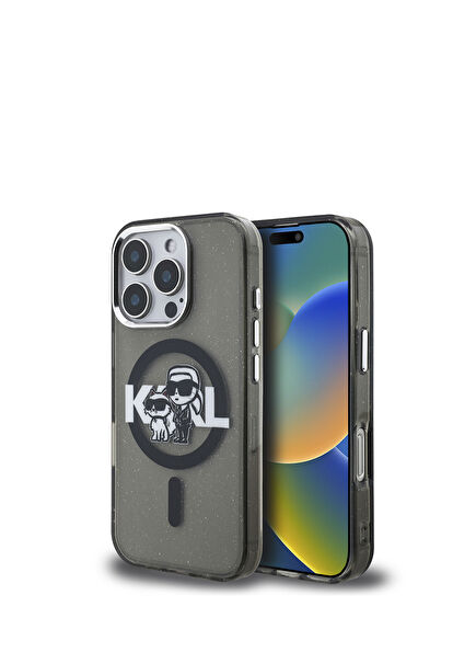 Choupette Sketch iPhone 16 Pro Simli Telefon Kılıfı