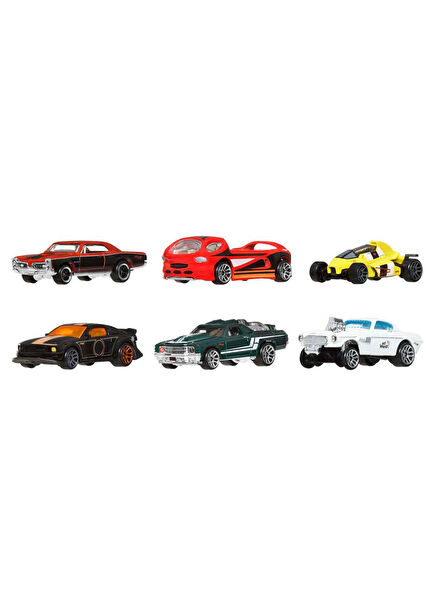 1:64 Legends Silver Series Set of 6 Toy Cars JBY78