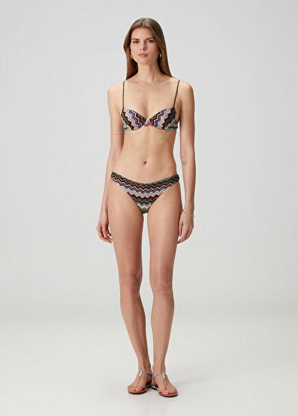 Zikzak Desenli Bikini Takımı