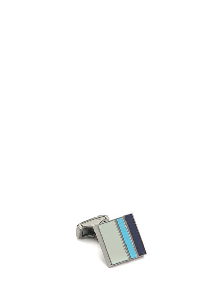 Blue Stripe Cufflink