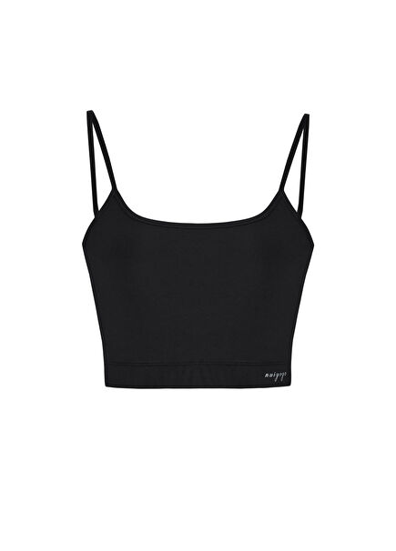 Black Strappy Sports Bra