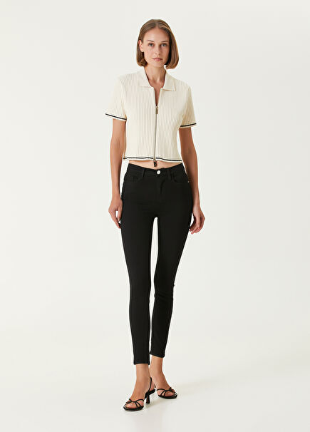 Le High Skinny Siyah Jean Pantolon