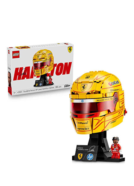 Editions Scuderia Ferrari HP Lewis Hamilton Helmet 884 Pieces Ages 14+ F1 Model Building Toy