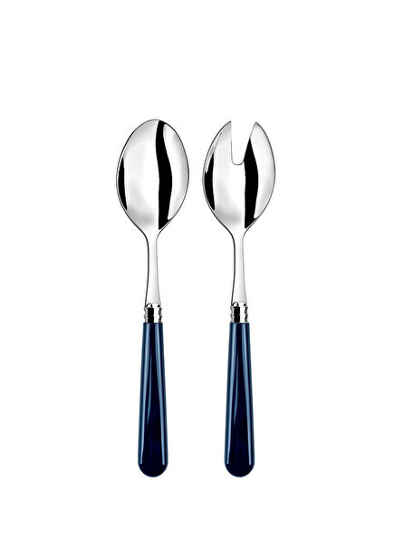Helios Dark Blue Salad Servers