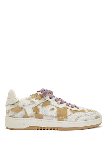 Dice Kahve Beyaz Kadın Deri Sneaker
