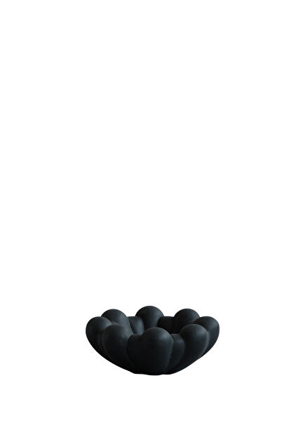 Bloom Mini Black Ceramic Decorative Plate