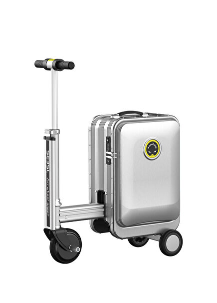 SE3SL Grey Electric Ride-On Cabin Size Scooter Suitcase