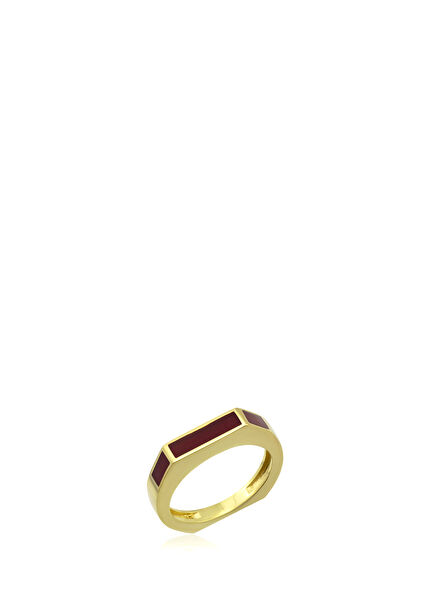 Lynda Enamel Gold Pinky Ring