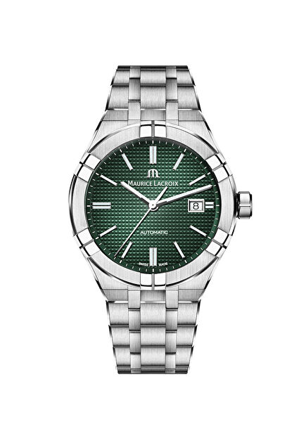 ML-AI6008SS002630-1 Metallic Grey Men's Wristwatch