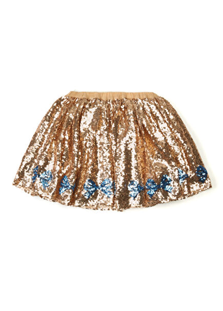 Multicolored Sequined Girls Skirt