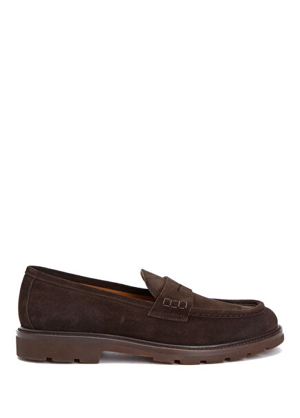 Brown Men's Suede Loafer