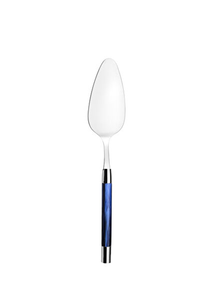 Conty Dark Blue Mother-of-Pearl Steel Serving Spatula
