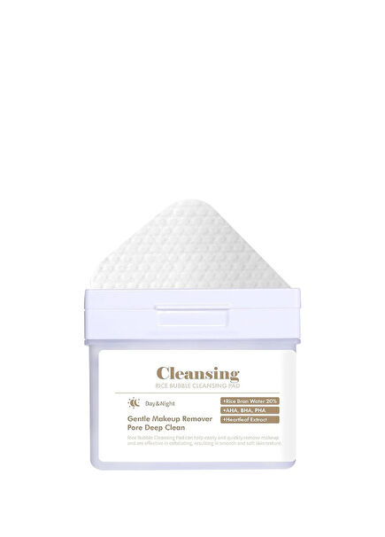 Rice Bubble Cleansing Pad Makeup Remover Exfoliating and Moisturizing Cleansing Pad