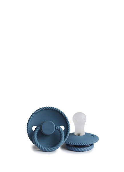 Rope Design 0-6 Months Ocean View Unisex Baby Blue Silicone Pacifier