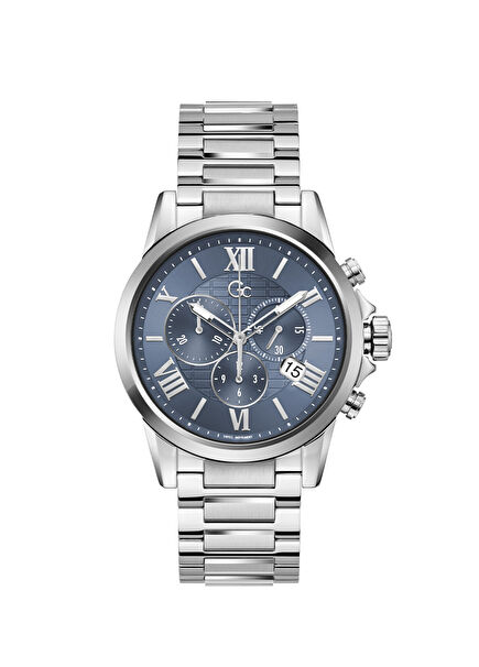 GCY08016G7MM Metalik Gri Çelik Erkek Kol Saati