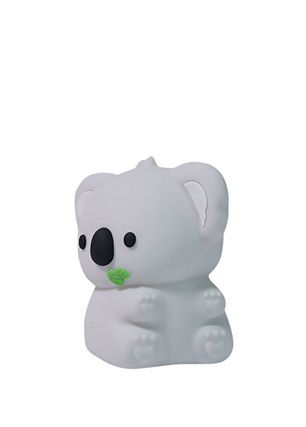 Sevimli Koala Gri Şarjlı Çocuk Odası Gece Lambası