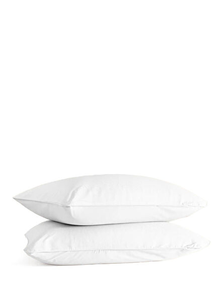Pure Series White Cotton Percale 2-Piece Pillowcase 50 x 70 cm