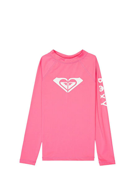 Whole Hearted L Lycra Pembe Uzun Kollu Kız Çocuk Spor T-Shirt