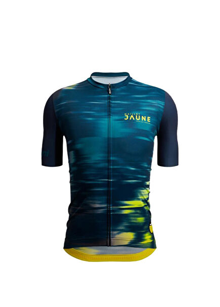 Le Maillot Jaune Short Sleeve Blue Unisex Cycling Jersey