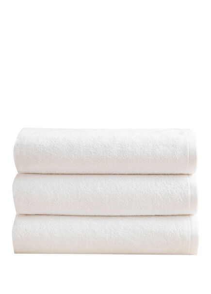 Solid White 3-Piece Towel Set 50x90 cm