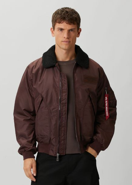 Relaxed Fit Flight Burgundy Coat